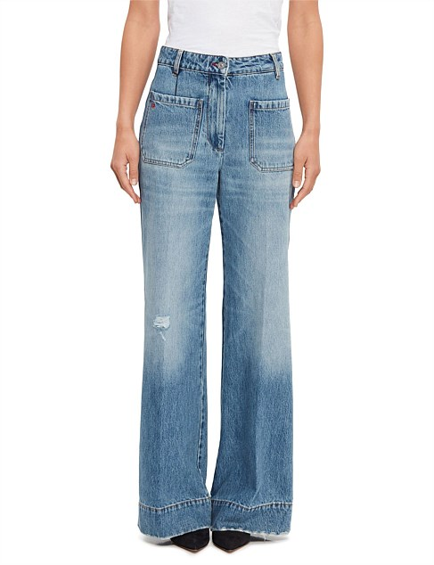 Victoria Beckham Alina Wide Leg Jean | David Jones