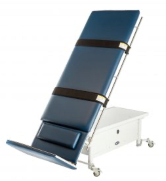 Power Hi-Lo Rehab Therapy Tilt Table w/ Flat Top & Casters