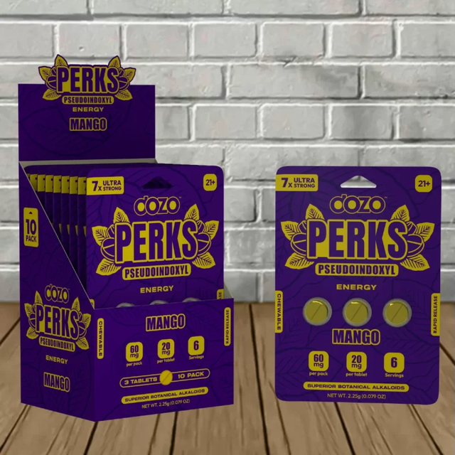 Dozo PERKS Pseudoindoxyl Chewable Tablets Full Case 10ct