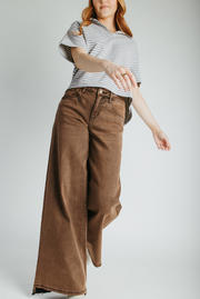 The Meredith High Rise Vintage Wash Jean in Antique Bronze