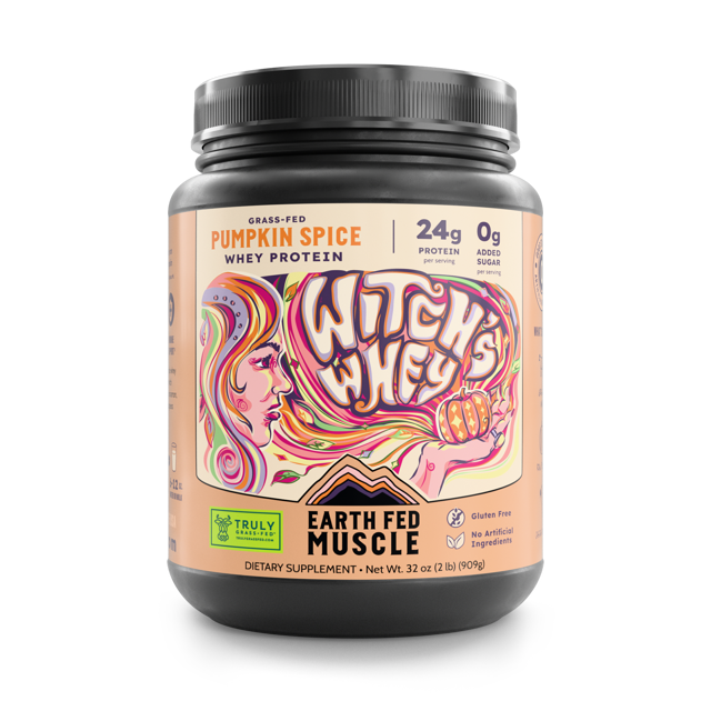 SEASONAL FLAVOR: Witch’s Whey Pumpkin Spice Grass Fed Protein