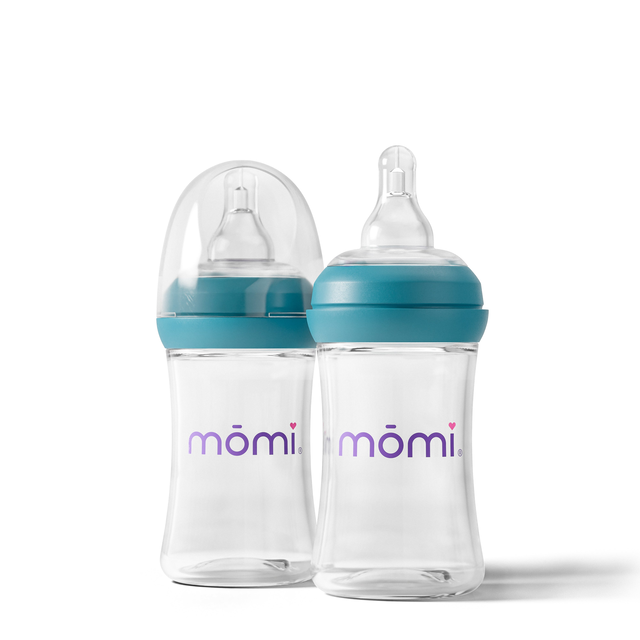 momi vibes breast-like bottle sets - lagoon