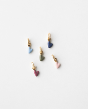 Aura Enamel Heart Charm