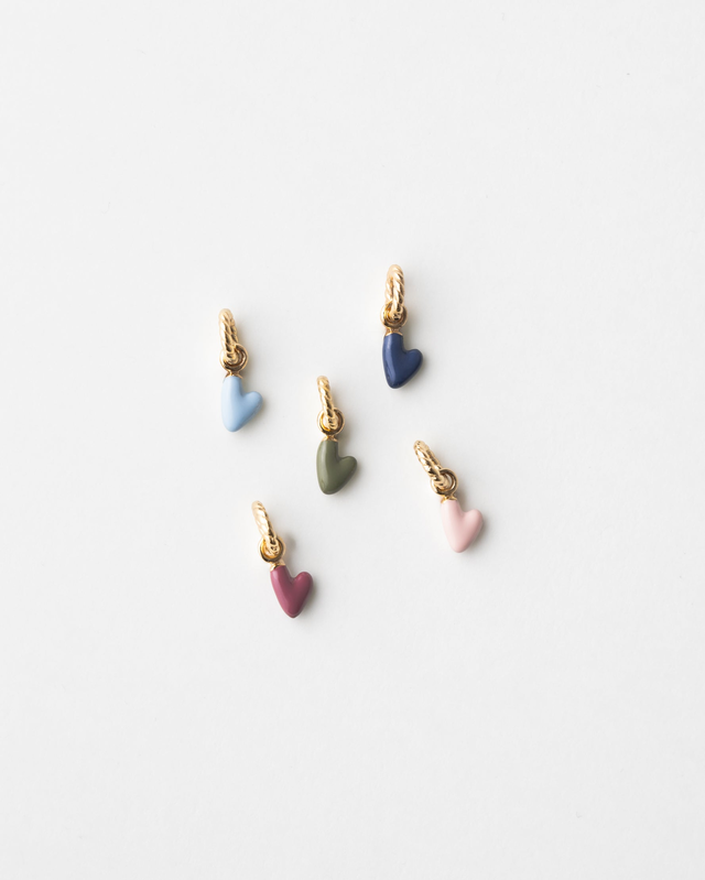 Aura Enamel Heart Charm