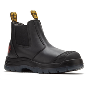 ROCKROOSTER Bakken Black 6 inch Pull on Leather Work Boots AK227