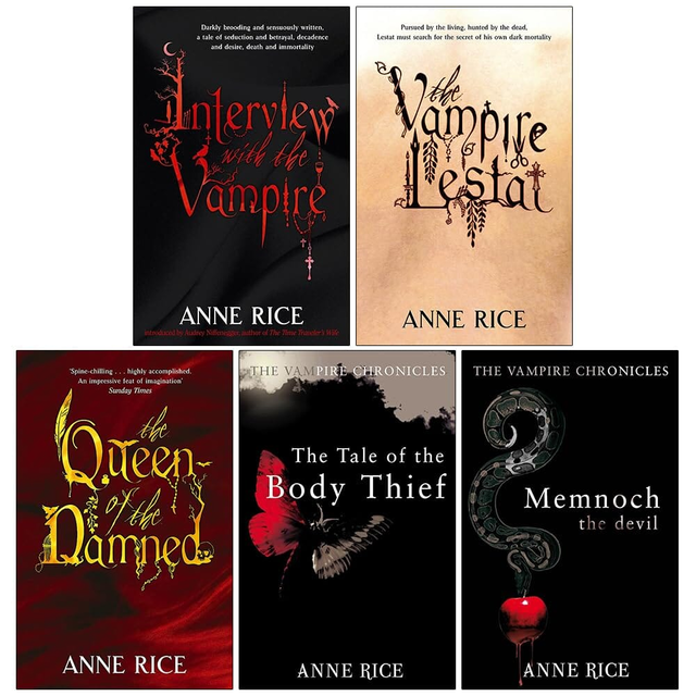 The Vampire Chronicles by Anne Rice: Book 1-5 Collection Set - Fiction - Paperback