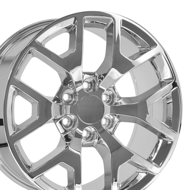 OE Wheels CV92 20x9 6x139.7 27et Chrome Wheel SET