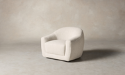 The Oliver Swivel Chair - Italian Bouclé Fossil
