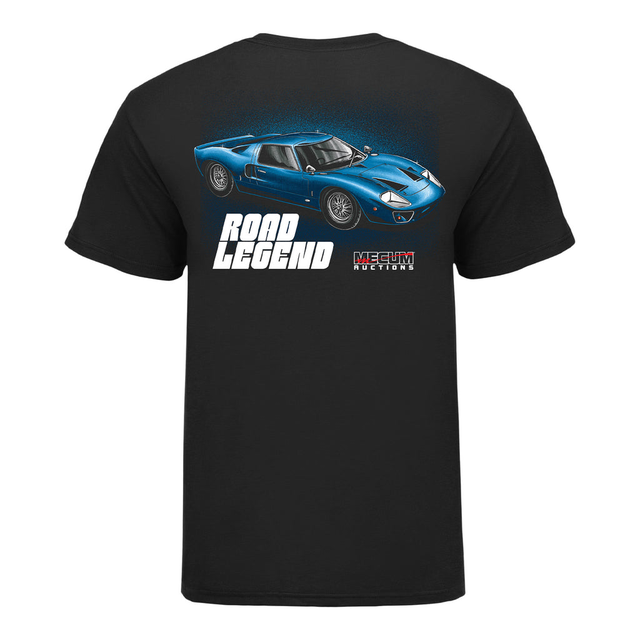 Mecum Auction Black Kissimmee 25th Anniversary Road Legend T-Shirt