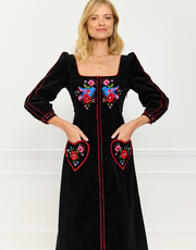 Love Bird Embroidery Olivia Dress