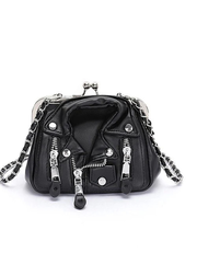 Iconic Leather Jacket Swing Bag