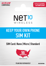 Keep Your Own Phone SIM Kit - T-Mobile|Net10Store