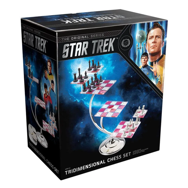 Noble collection Star Trek TriDimensional Set Chess Board Game