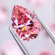 Pink Pear Cut Moissanite Loose Stones Wholesale