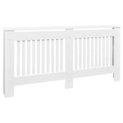 vidaXL Radiator Cover White MDF 67.7"