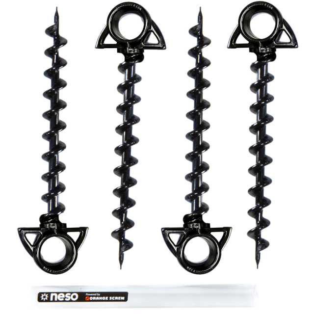 Ground Screw Stakes XL - 4 PK