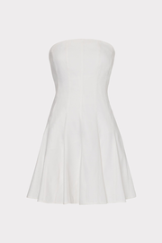 Cameron Solid Linen Strapless Dress