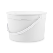 1 gal. BPA Free Food Grade Round Bucket with White Handle (T808128B)