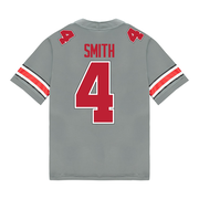 Ohio State Buckeyes Nike #4 Jeremiah Smith Student Athlete Gray Football Jersey