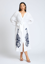 Relaxed Dress with Applique