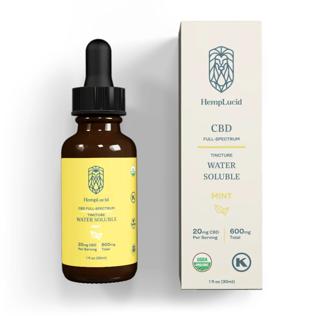 Organic Full-Spectrum Water Soluble CBD - Mint Flavor