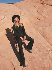 Wrangler® x Yellow Rose by Kendra Scott High Rise Trouser