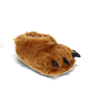 Brown Monster Feet Slippers