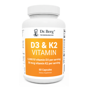 D3 & K2 Vitamin (5,000 IU) - 60 capsules
