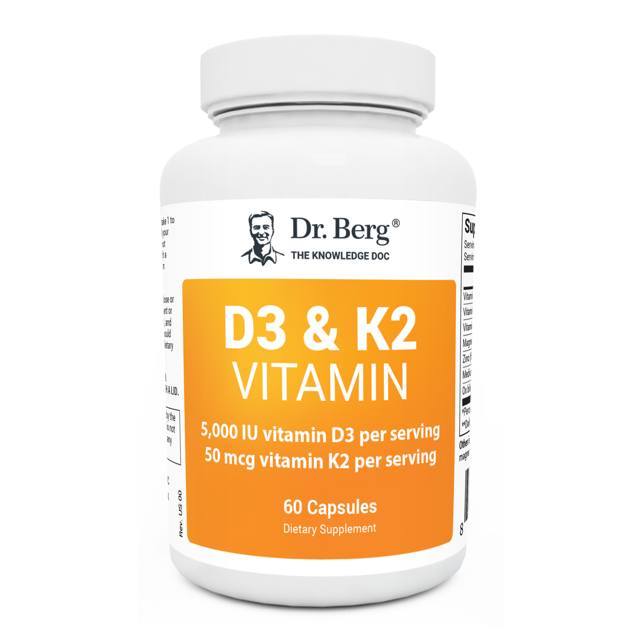 D3 & K2 Vitamin (5,000 IU) - 60 capsules