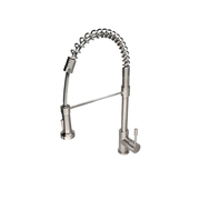 Soneva Stainless Steel 1 Handle Swivel Kitchen Faucet Includes Baseplate