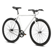 AVASTA 700C 54 In Single Speed Loop Fixed Gear Urban Fixie Bike, White (Used)