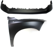 Replacement® 2019-2024 Ram 1500 Classic - 2-Piece Kit, Front, Passenger Side Fender, Includes (1) Bumper Cover and (1) Fender KIT-012118-48