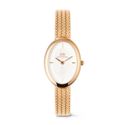 Juliette Braided Mesh White Sunray Rose Gold