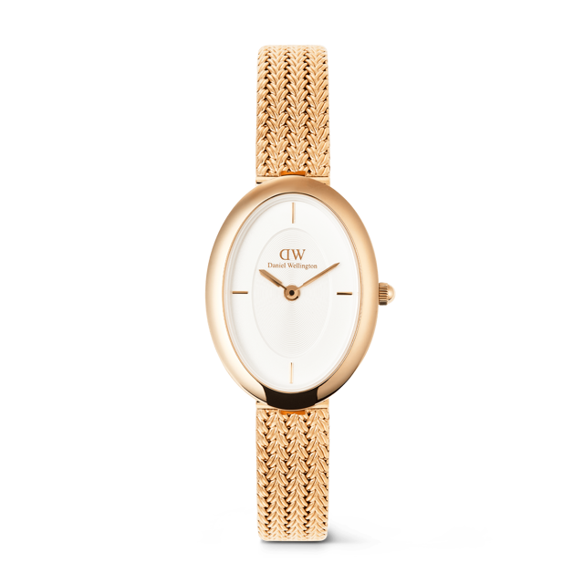 Juliette Braided Mesh White Sunray Rose Gold
