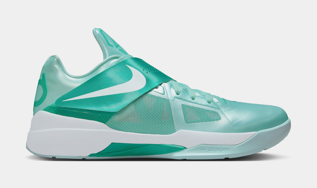 Zoom KD 4 Mint Candy Mens Basketball Shoes (Mint Candy/White/New Green) Final Sale