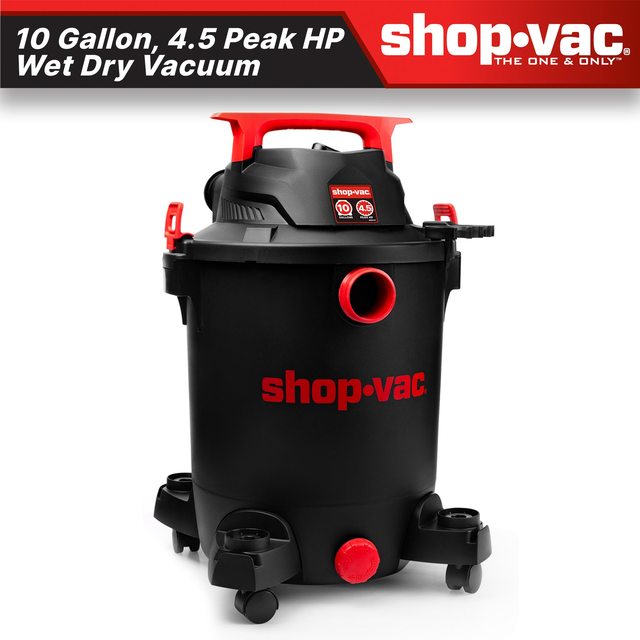 Shop-Vac® 10 Gallon 4.5 Peak HP Wet/Dry Vacuum