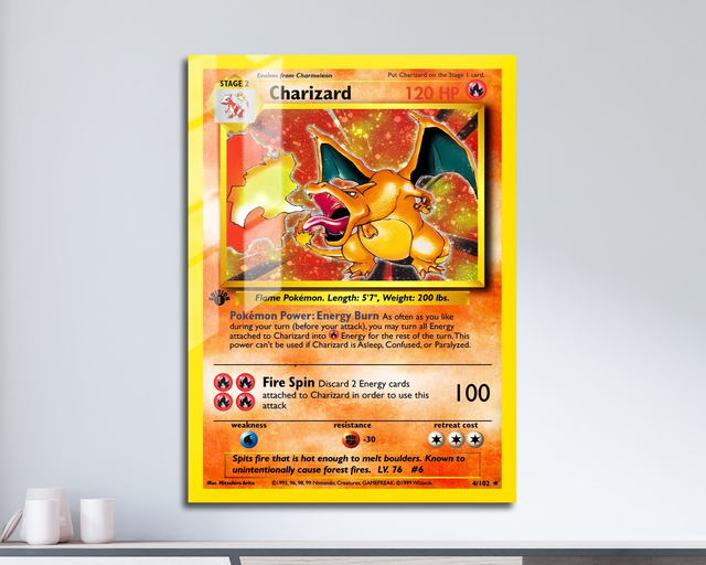 Pokemon Cards Metal Poster Set