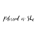 Blessed Is She logo