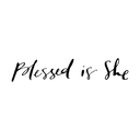 Blessed Is She logo