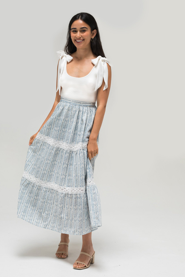 Jane Floral Midi Skirt