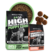 Bully Max Dry Puppy Food & Puppy Chews Bundle