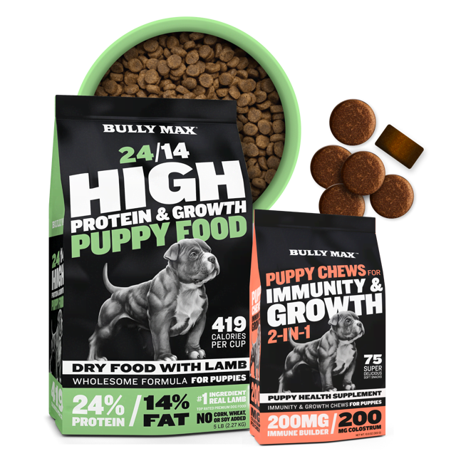 Bully Max Dry Puppy Food & Puppy Chews Bundle