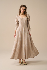Crystal 17 | Victorian maxi linen dress