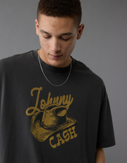 AE Boxy Johnny Cash Graphic T-Shirt