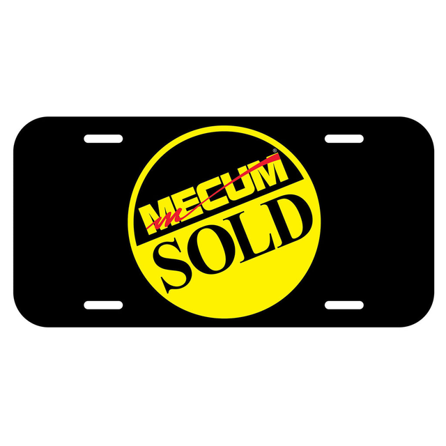 Mecum Auctions Black Sold License Plate