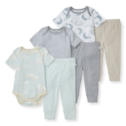 Hello Moon Organic Short Sleeve Bodysuit & Pant Set 3 Pack