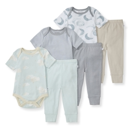 Hello Moon Organic Short Sleeve Bodysuit & Pant Set 3 Pack