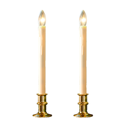 Adjustable Window Candle with Timer, Set of 2