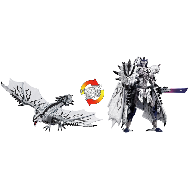 Transformers Takara Tomy Monster Hunter Silver Rathalos Prime