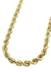 Solid Rope Chain - 14K Gold